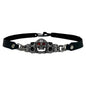 Red Eye Skull Black Leather Band by American Hat Makers