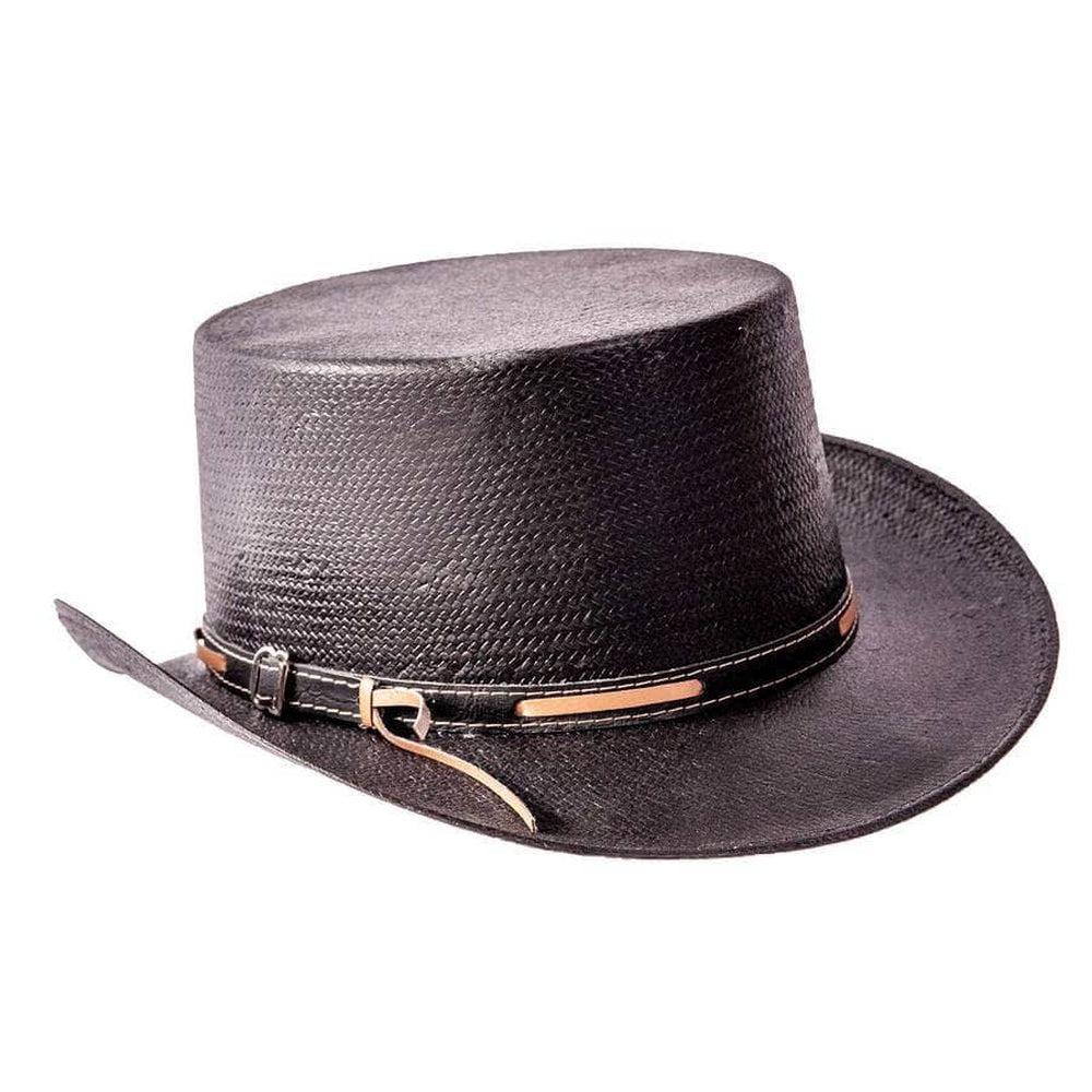 Ringleader Black Straw Top Hat by American Hat Makers