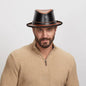 Rocky | Mens Leather Fedora Hat