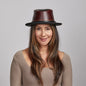 Rocky | Womens Leather Fedora Hat