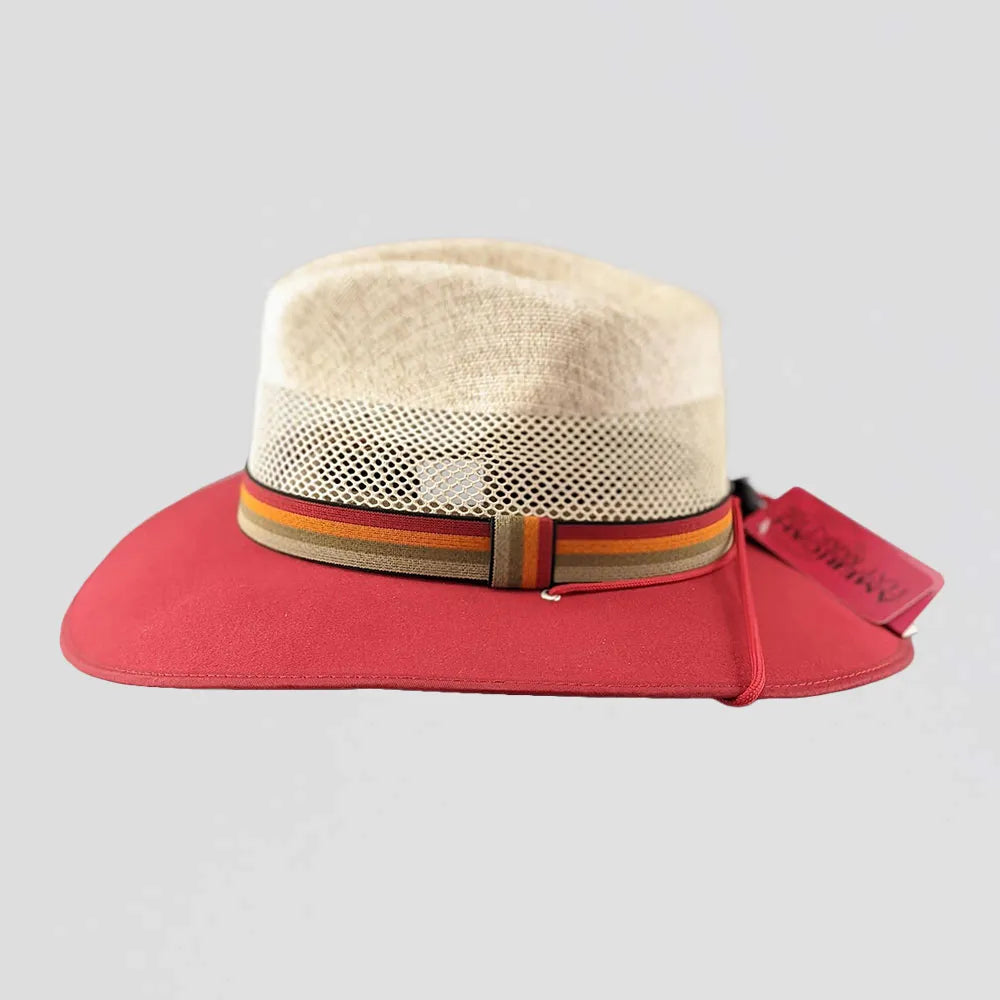 Roxy Red Sun Straw Hat Side View