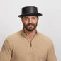 Rumble | Mens Leather Pork Pie Hat