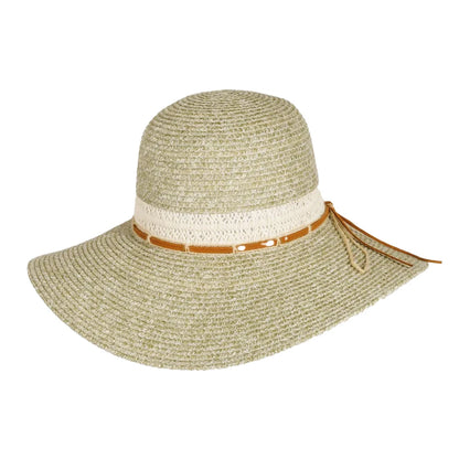 Santorini | Womens Paper Braid Round Crown Sun Hat Pre-Pack