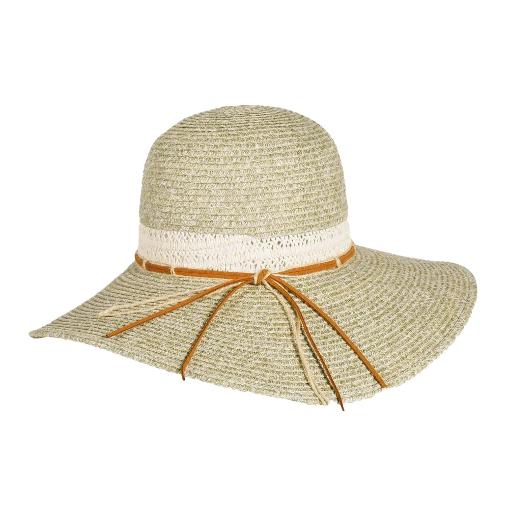 Santorini | Womens Paper Braid Round Crown Sun Hat Pre-Pack