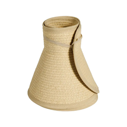 Sassy | Womens Paper Braid Roll Up Visor Sun Hat Pre-Pack