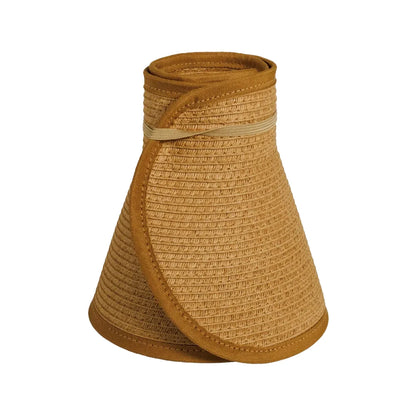 Sassy | Womens Paper Braid Roll Up Visor Sun Hat Pre-Pack