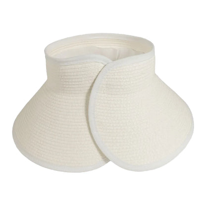 Sassy | Womens Paper Braid Roll Up Visor Sun Hat Pre-Pack