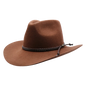 Sequioa Mens Brown Felt Cowboy Hat Angled View
