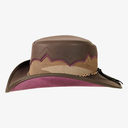 Sierra | Womens American Leather Cowgirl Hat