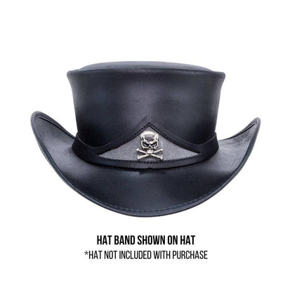 Black Band with Bold Skull and Crossbones by American Hat Makers