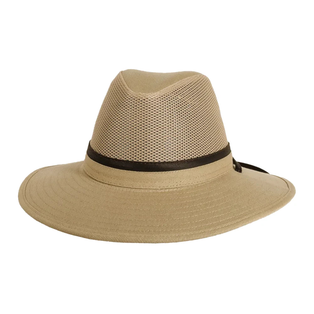 Smokey | Womens Khaki Nylon Safari Sun Hat Pre-Pack