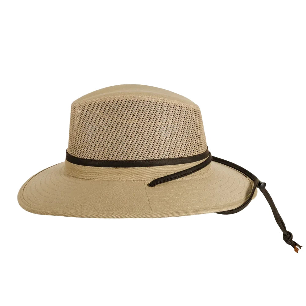 Smokey | Womens Khaki Nylon Safari Sun Hat Pre-Pack