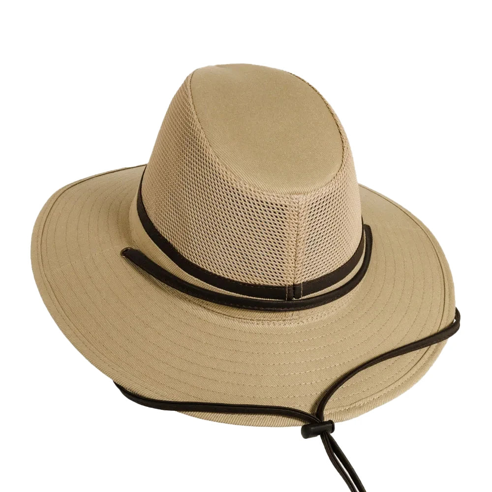 Smokey | Womens Khaki Nylon Safari Sun Hat Pre-Pack