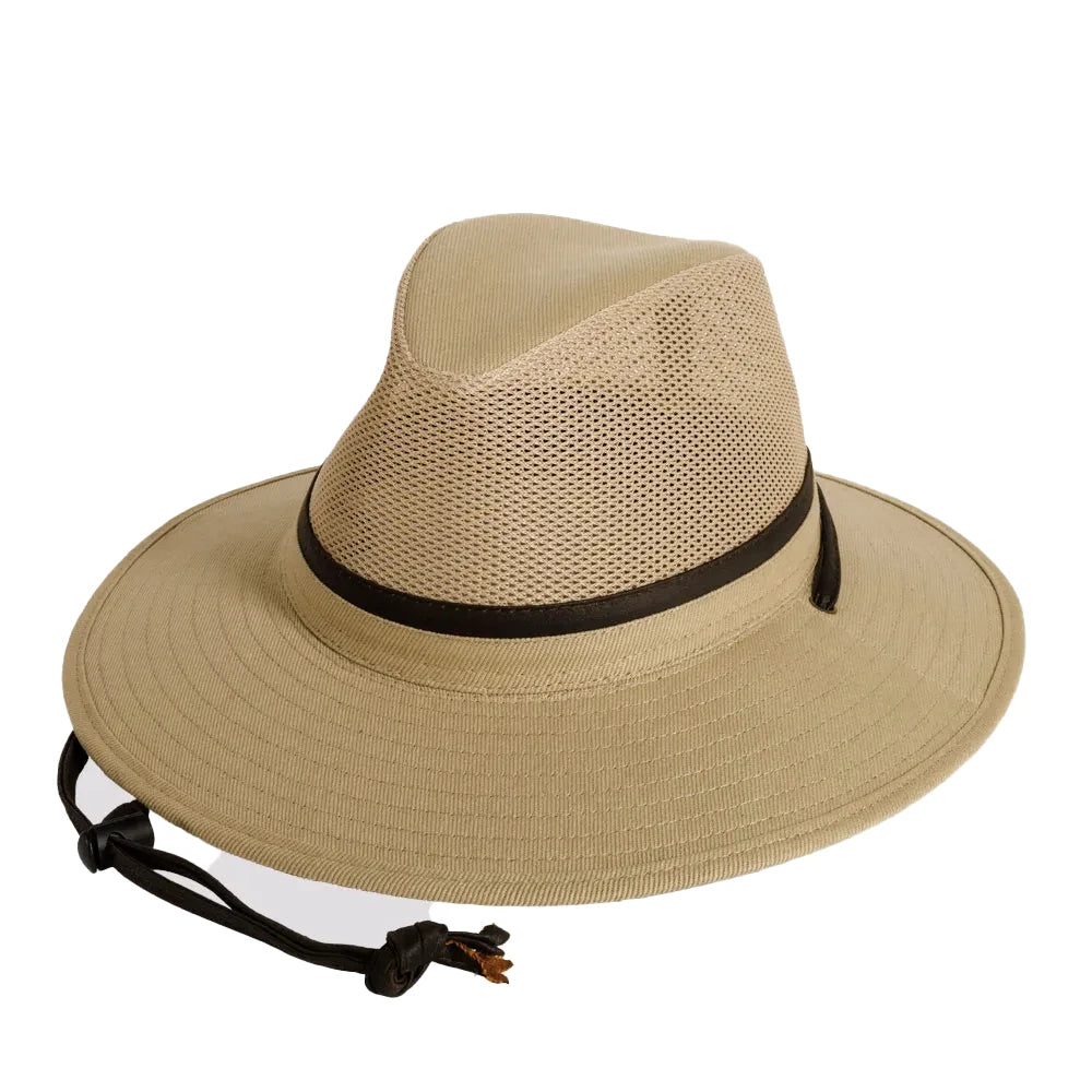 Smokey | Womens Khaki Nylon Safari Sun Hat Pre-Pack