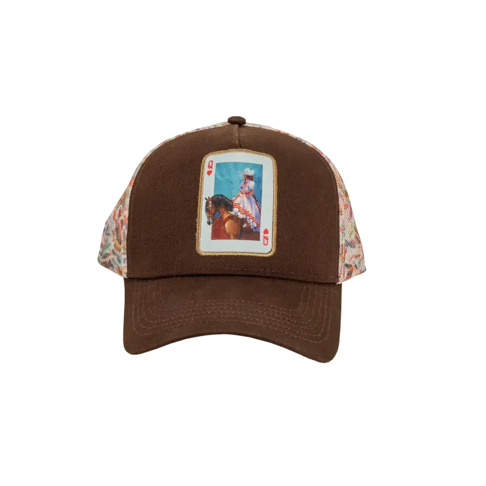 spirit brown cap snapback hat front view