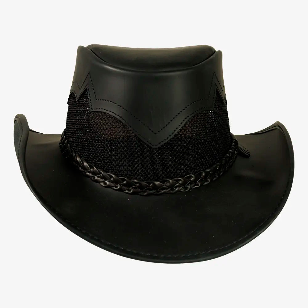 Stampede | Womens Cowhide Leather Cowgirl Hat with Mesh Sides
