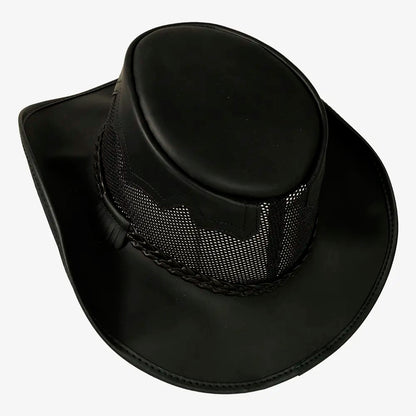 Stampede | Womens Cowhide Leather Cowgirl Hat with Mesh Sides