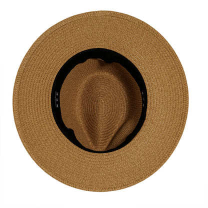 St Lucia | Mens Paper Braid Teardrop Fedora Sun Hat