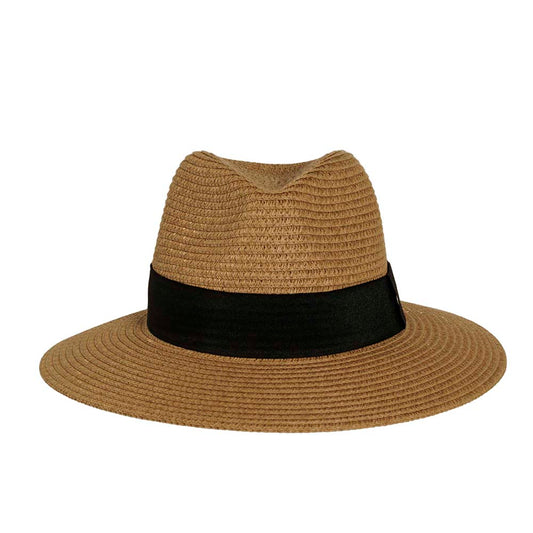 St Lucia | Mens Paper Braid Teardrop Fedora Sun Hat
