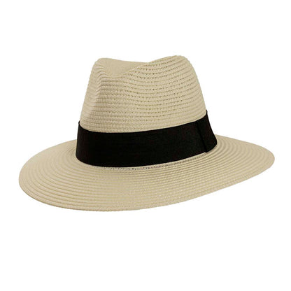 St Lucia | Womens Paper Braid Teardrop Fedora Sun Hat