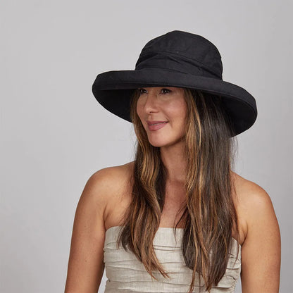 Sunny | Womens Wide Brim Cotton Sun Hat