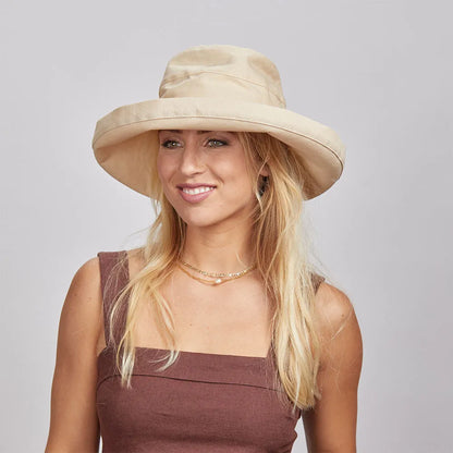 Sunny | Womens Wide Brim Cotton Sun Hat