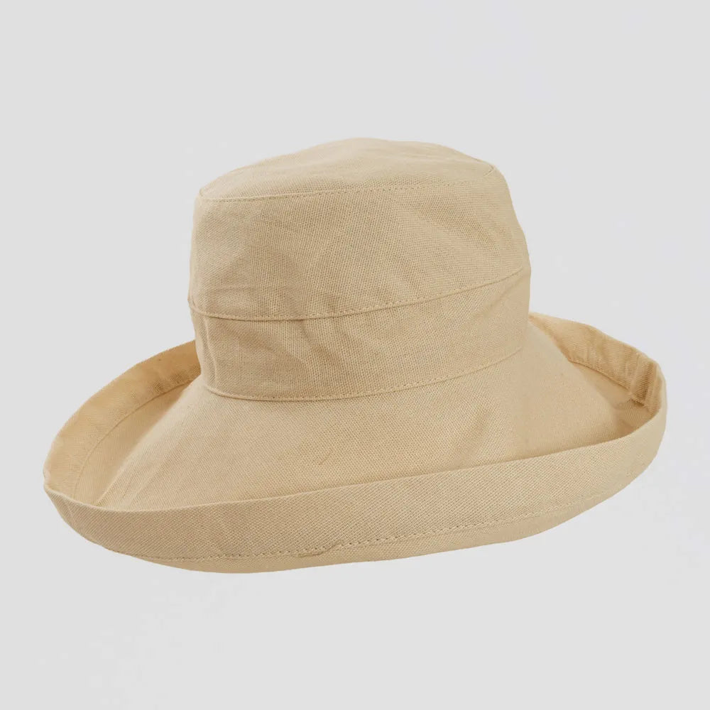 Sunny Womens Sun Hat Natural Angled VIew