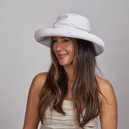 Sunny | Womens Wide Brim Cotton Sun Hat