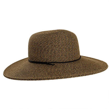 Trevi Coffee Straw Sun Hat Side View