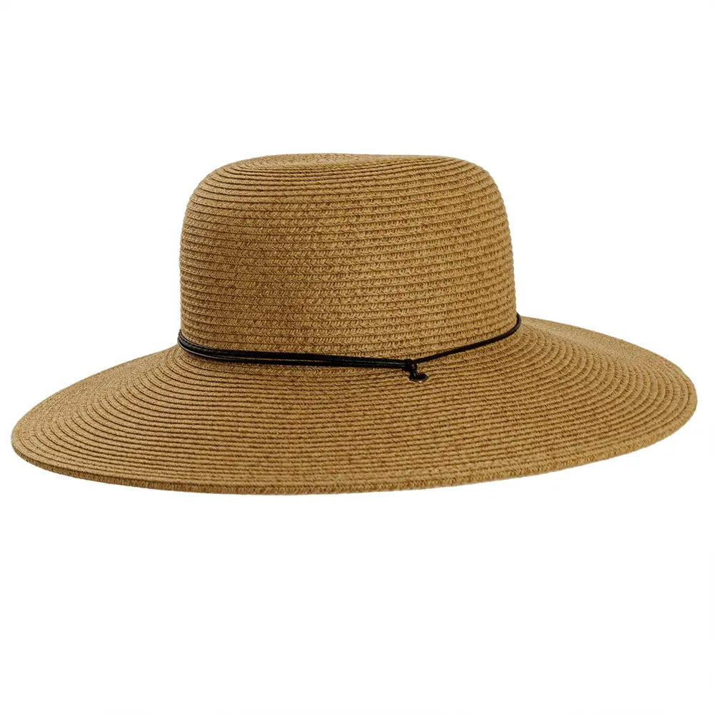 Trevi Toast Straw Sun Hat Front View