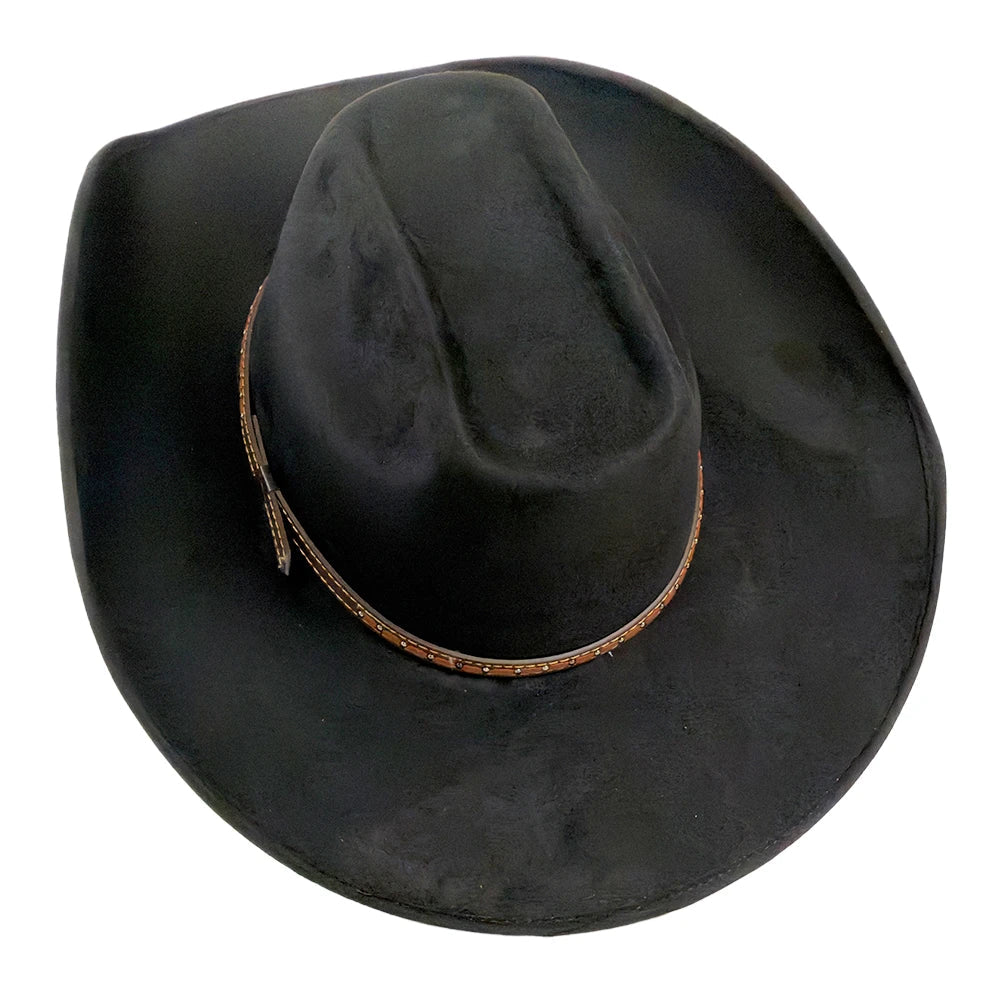Trigger | Mens Faux Suede Cowboy Hat