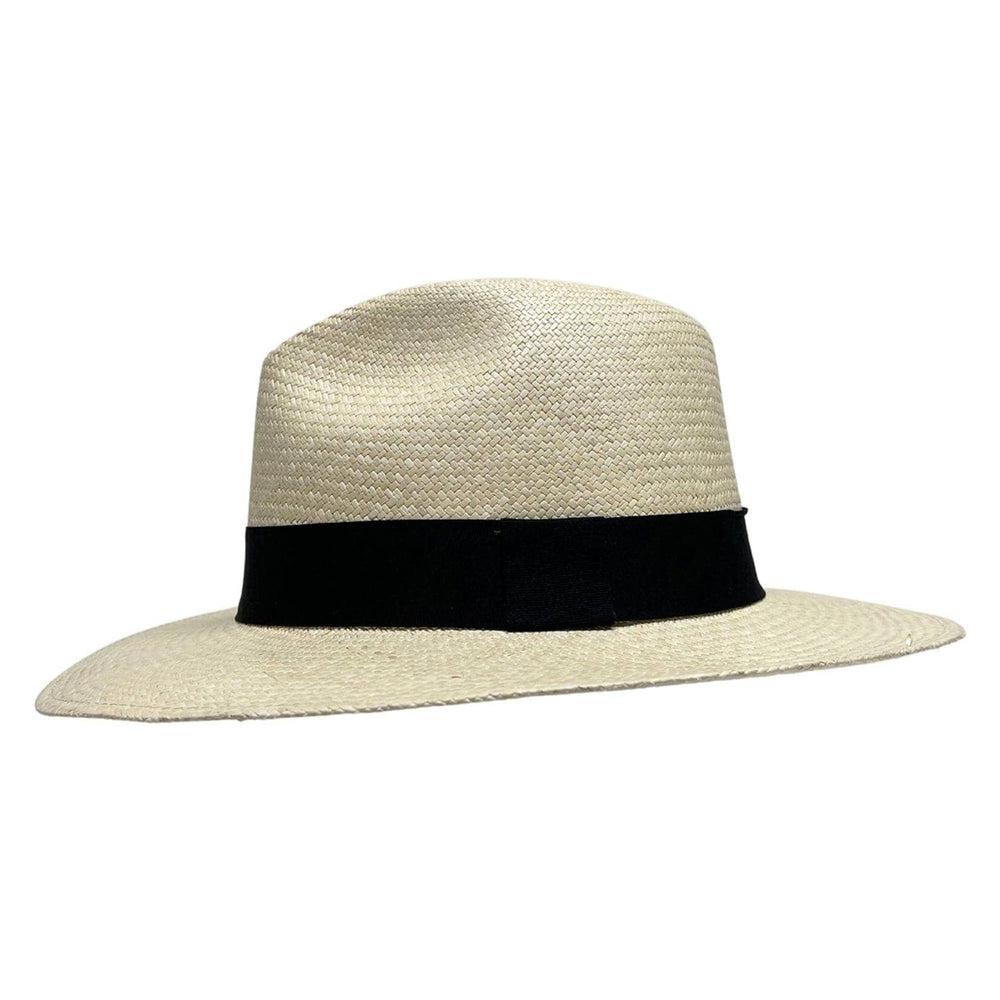 A side view of Panama Fedora Hat