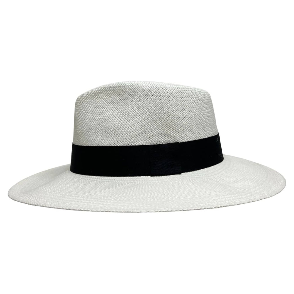 White Panama Fedora Hat - Medellin