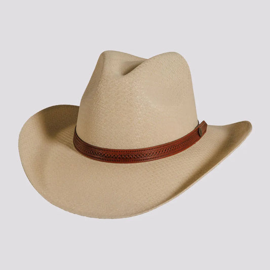 Tulsa | Mens Woven Cotton Canvas Australiano Cowboy Hat