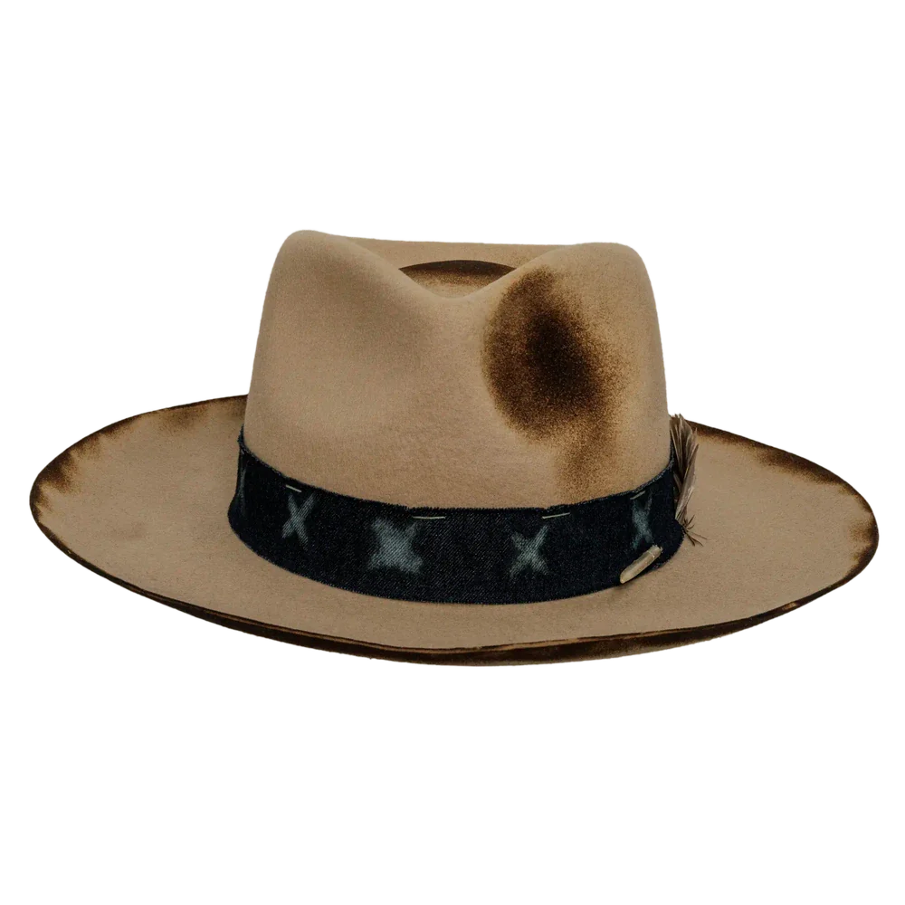 wanderer cream cowboy hat angled view