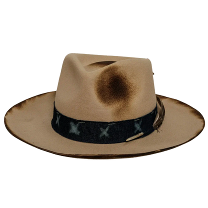 wanderer cream cowboy hat front view