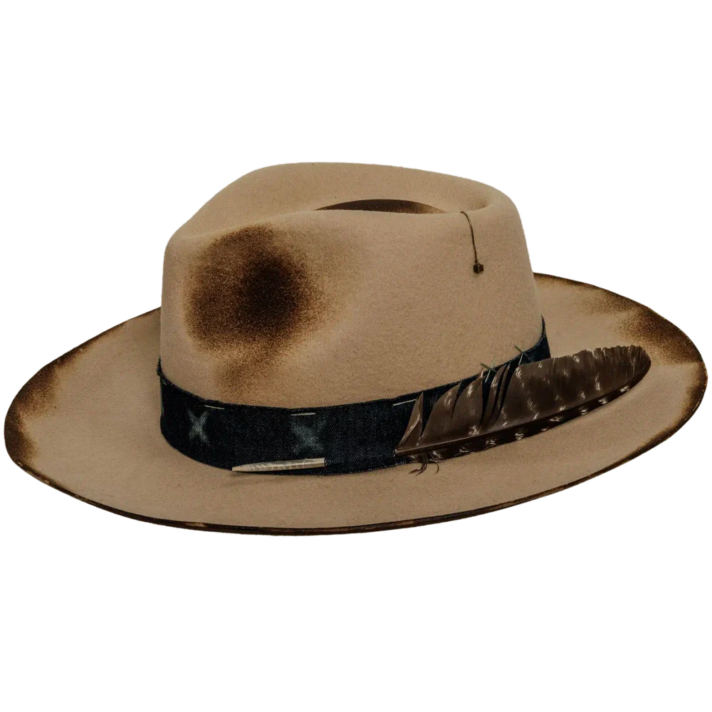 wanderer cream cowboy hat front view