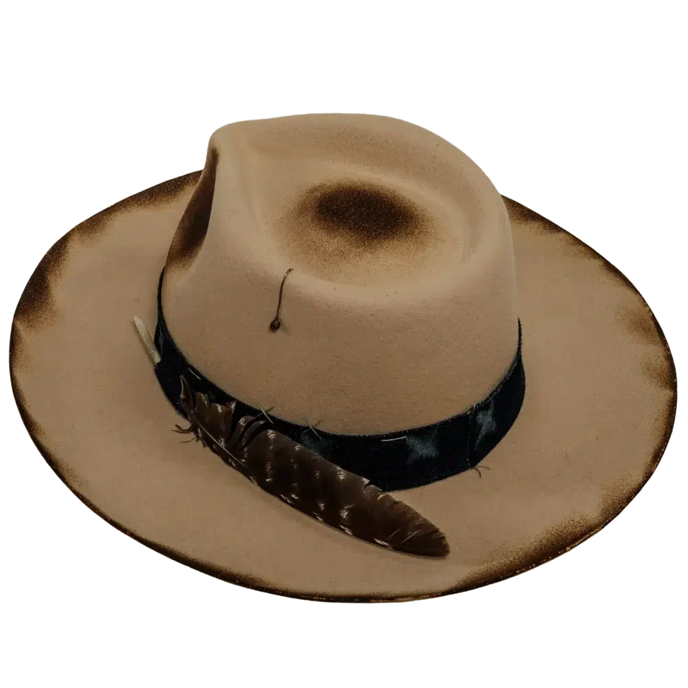 wanderer cream cowboy hat back view