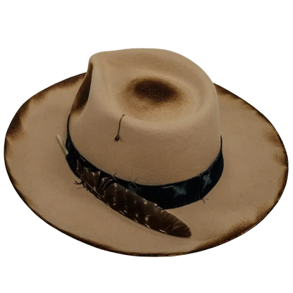 wanderer cream cowboy hat back view