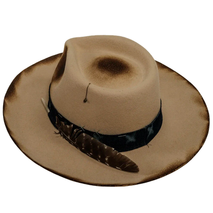 wanderer cream cowboy hat angled view