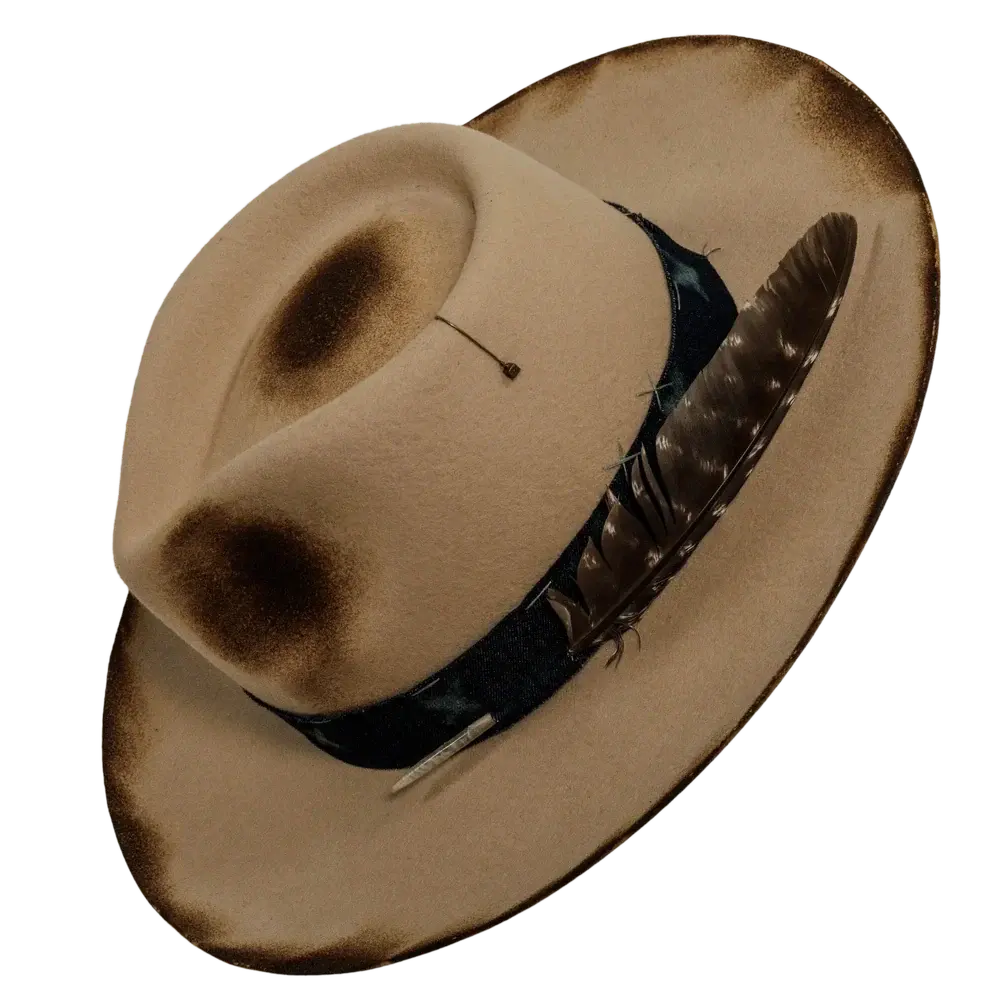 wanderer cream cowboy hat angled view