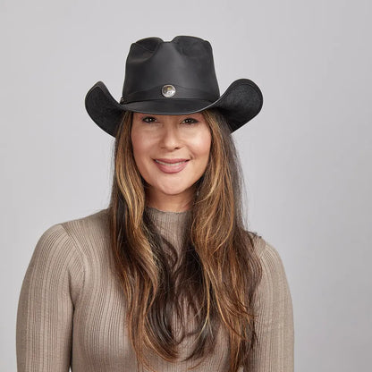 Western | Womens American Leather Cowgirl Hat