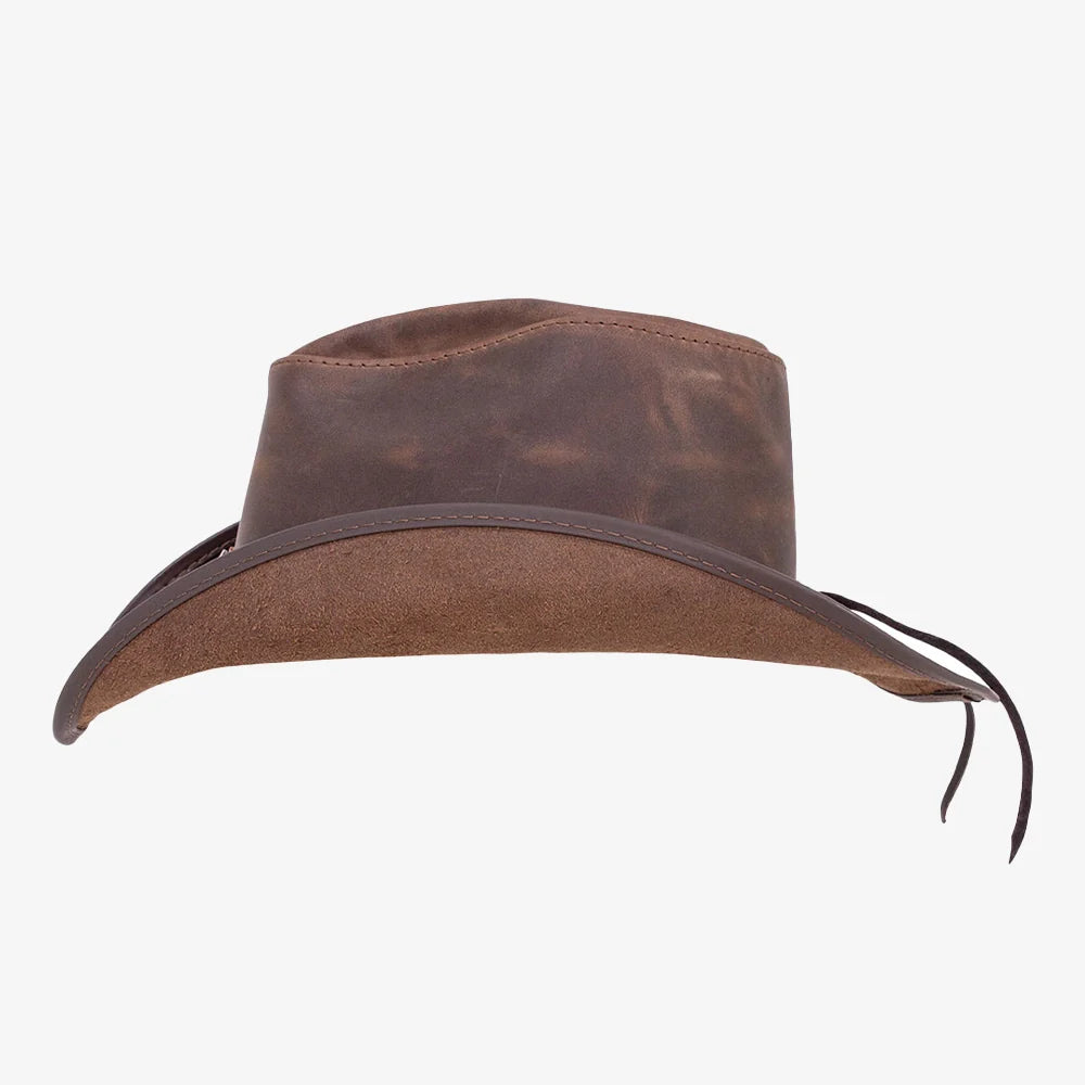 Western | Womens Leather Cowgirl Hat