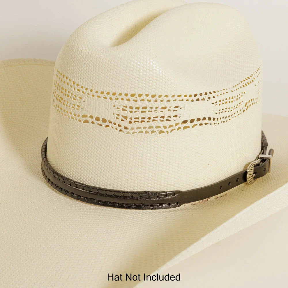 Whipstitch Brown Hat Band