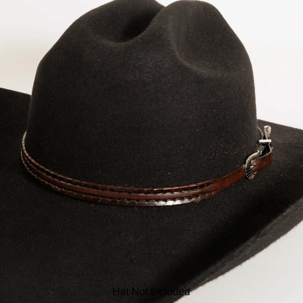 Whipstitch Brown Hat Band