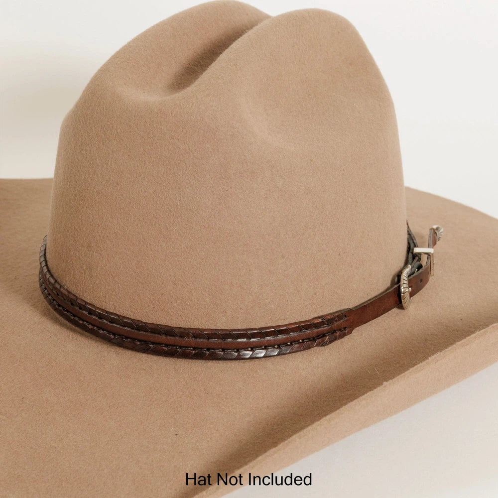 Whipstitch Brown Hat Band