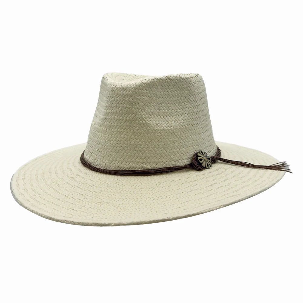 Zanzibar | Mens Straw Panama Safari Sun Hat