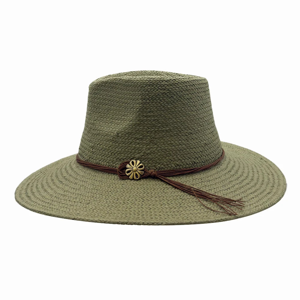 Zanzibar | Mens Straw Panama Safari Sun Hat