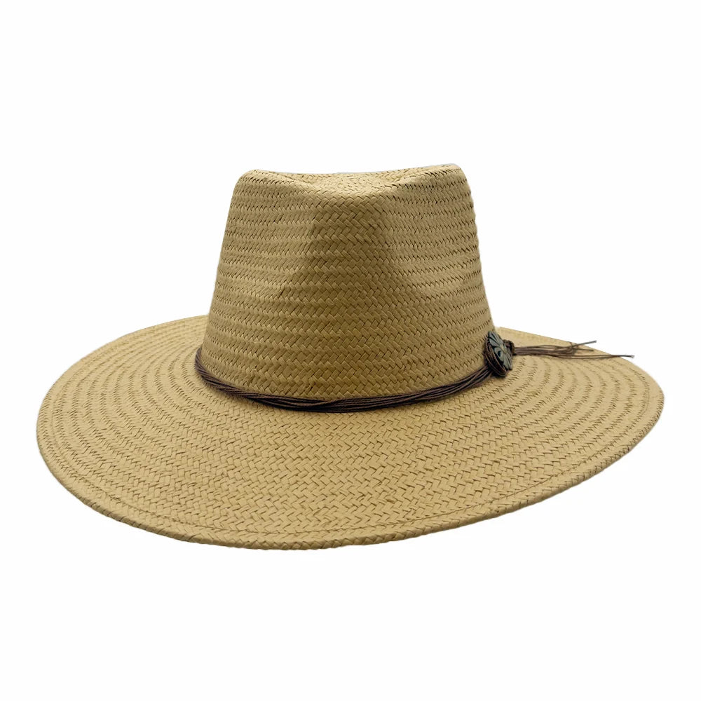 Zanzibar | Mens Straw Panama Safari Sun Hat