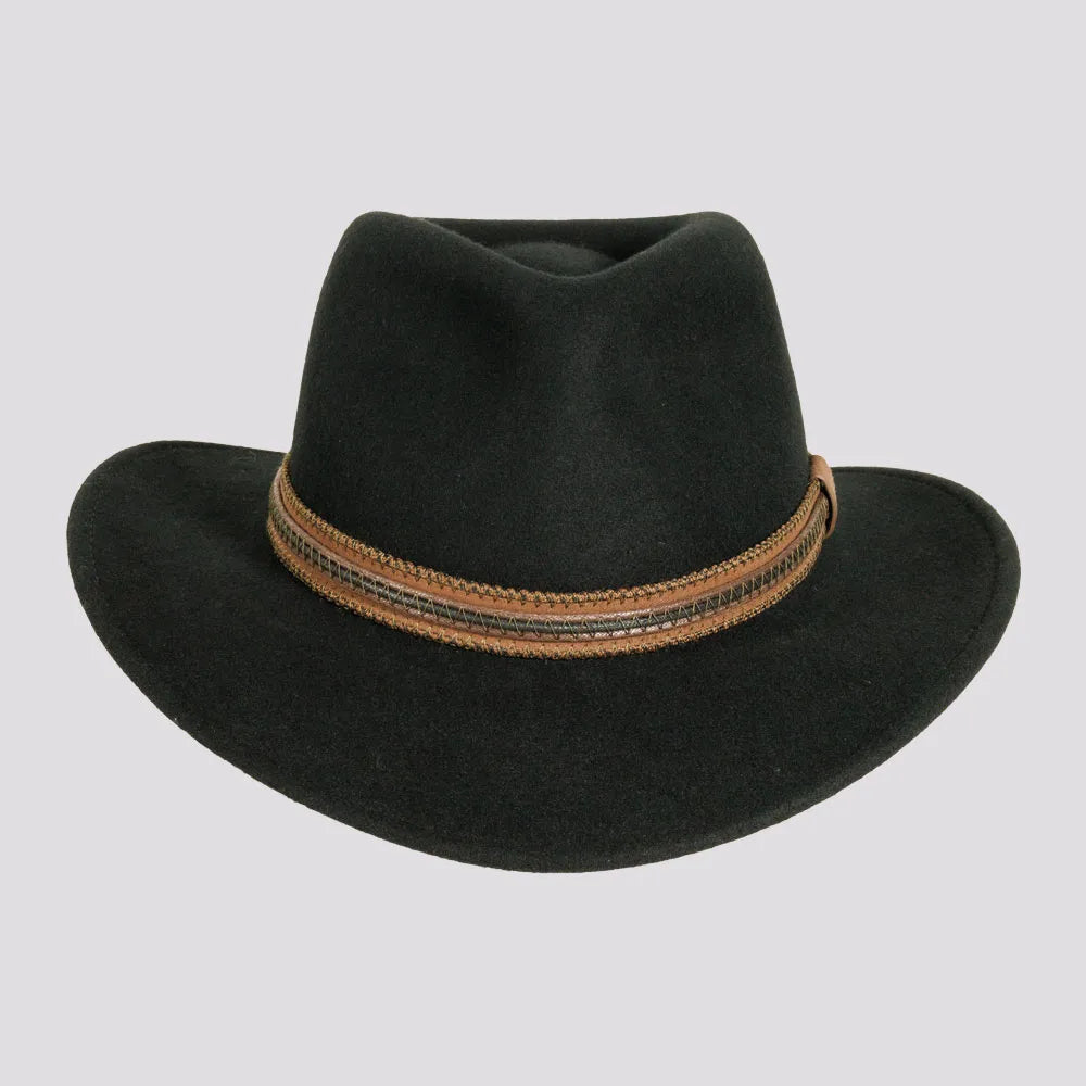 Zion | Mens Crushable Wool Felt Outback Hat